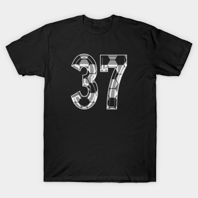 Soccer Number 37 Soccer Jersey #37 Soccer Mom Player Fan T-Shirt by TeeCreations